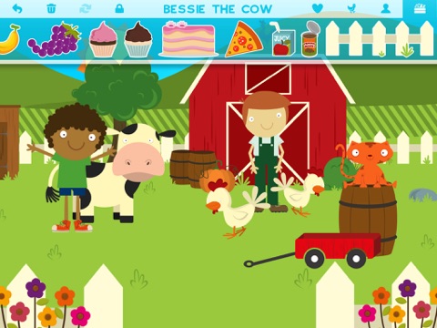 Screenshot #6 pour Animal Stickers pour les enfants Ferme Activité Scène Builder