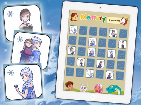 Screenshot #4 pour Jeu de mémoire pour filles : la princesse de glace - jeu d'apprentissage pour les filles