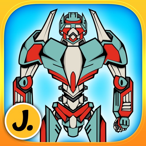 Amazing Heroic Robots puzzle game for little boys and preschool kids