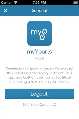 myYourls screenshot 4