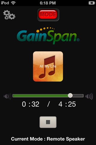 GainSpan Audio screenshot 2
