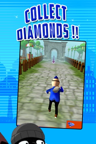 Bandit Run Hot Chase Free 3D Game: Dodge Cars, Bus And Subway Through An Angry City Mob screenshot 3