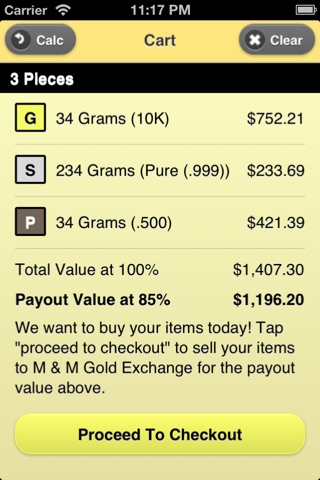 Gold Calc: Precious Metals Calculator screenshot 3