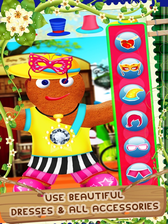 Screenshot #5 pour Gingerbread Man Dress Up Mania - Free Addictive Fun Christmas Games for Kids, Boys and Girls