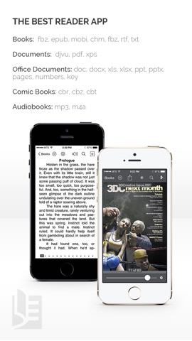 TotalReader for iPhone - The BEST eBook reader for epub, fb2, pdf, djvu, mobi, rtf, txt, chm, cbz, cbrのおすすめ画像1