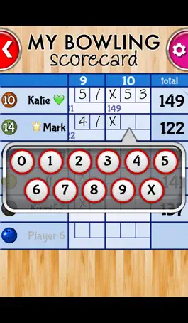 Game screenshot My Bowling Scorecard hack