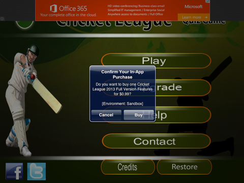 Screenshot #4 pour CRICKET LEAGUE HD 2013 FREE