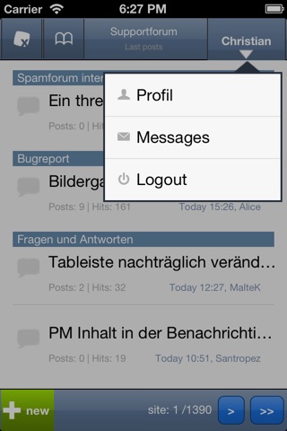 Xobor Forum App screenshot 2