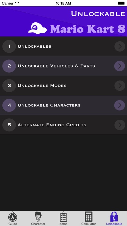 Guide for Mario Kart 8 : Unlockable, Characters, Calculator, Video screenshot-3