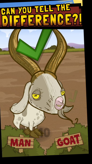 Screenshot #2 pour Man Or Goat - a funny game about goat noises