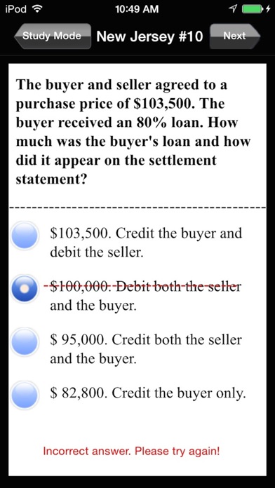 New Jersey Real Estate Agent Exam Prep Screenshot