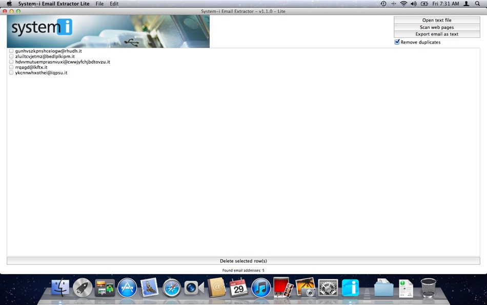 System-i Email Extractor Lite - 2024.4.1 - (macOS)