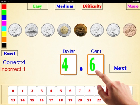 Kids Canadian Coin,(age 6-8) screenshot 2