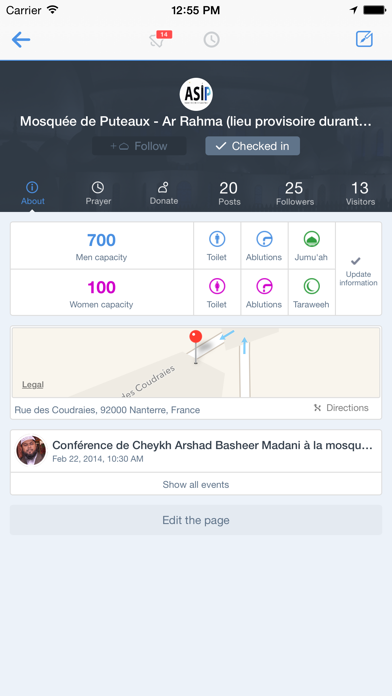 Masjidway : The islamic social network iPhone screenshot 5 - Social Networking app