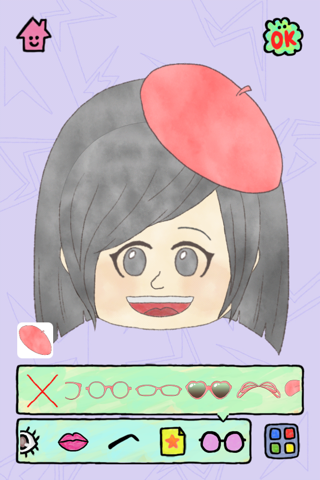 Like me! Let's create a portrait - YURUKAWA Cute and Loose screenshot 2