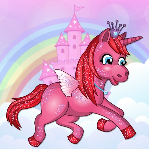 A Pretty Princess Unicorn Candy Quest Run FREE Icon