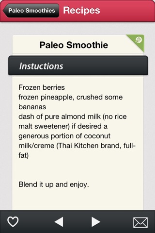 Paleo Smoothie Recipes screenshot 3