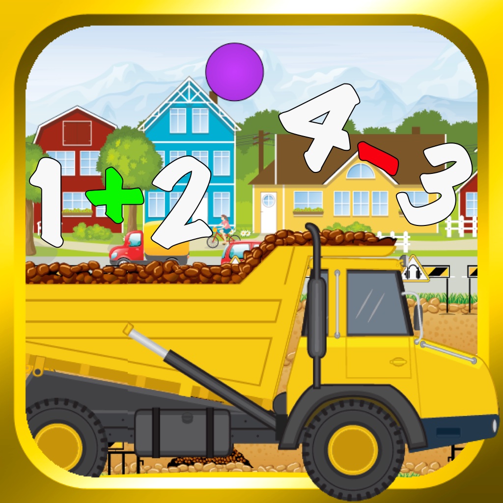 TRUCKS FOR KIDS-LEARN MATH & SHAPES icon