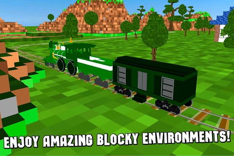 Cube Train Driving Simulator 3D Free screenshot 4