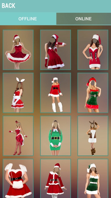 Woman Christmas Photo Montage