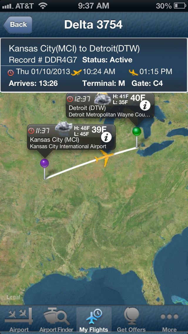 Detroit Airport DTW F... screenshot1