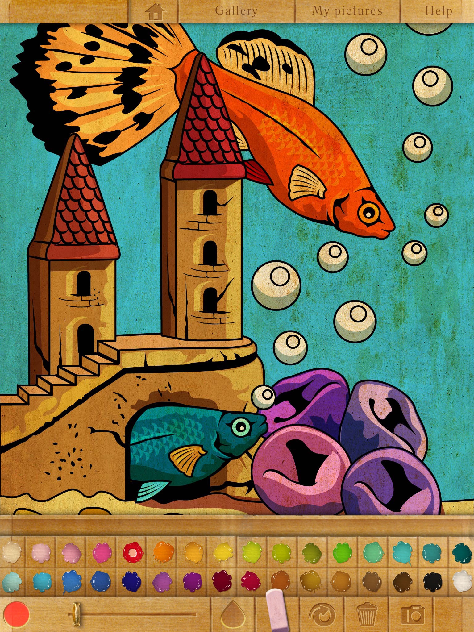 Coloring book. Aquarium.Lite screenshot 2