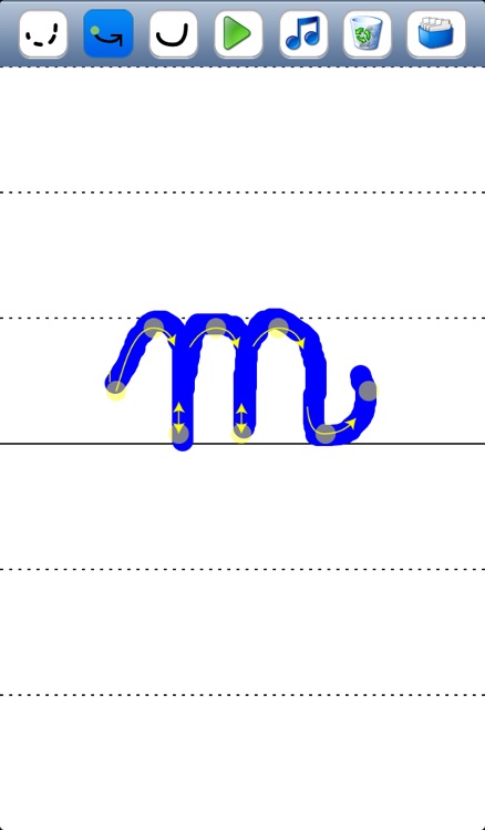Write the letters of the cursive alphabet for iPhone and iPod - Uppercase and lowercase - sounds of letters in French screenshot-3