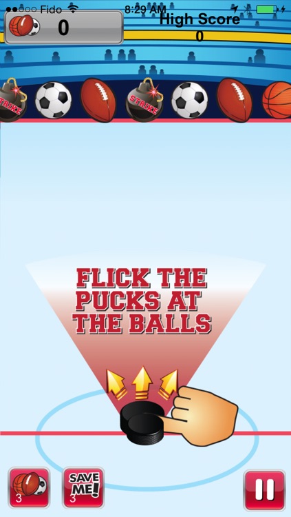 Flick That Ball - Flick The Puck To Hit The Soccer, Football or Soccer Balls