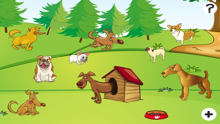 A Dog Counting Game for Children: Learn to count the numbers with dogs