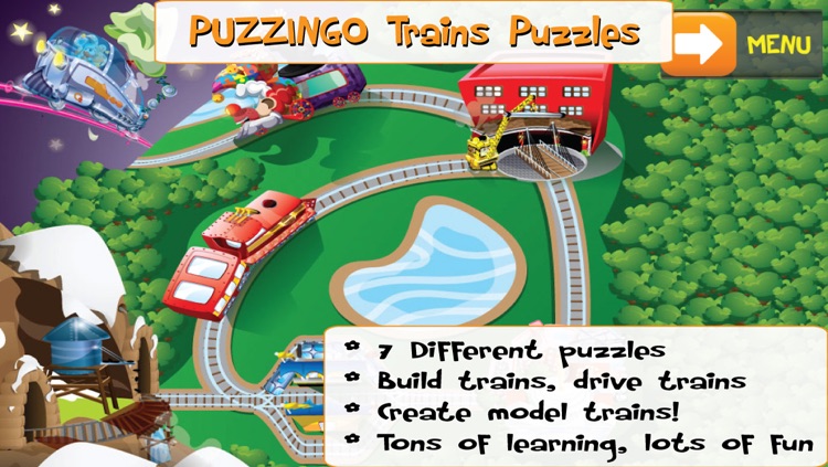 PUZZINGO Trains Puzzles Games for Kids and Toddlers