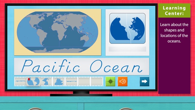 World Continents and Oceans - Geography by Mobile Montessori(圖2)-速報App