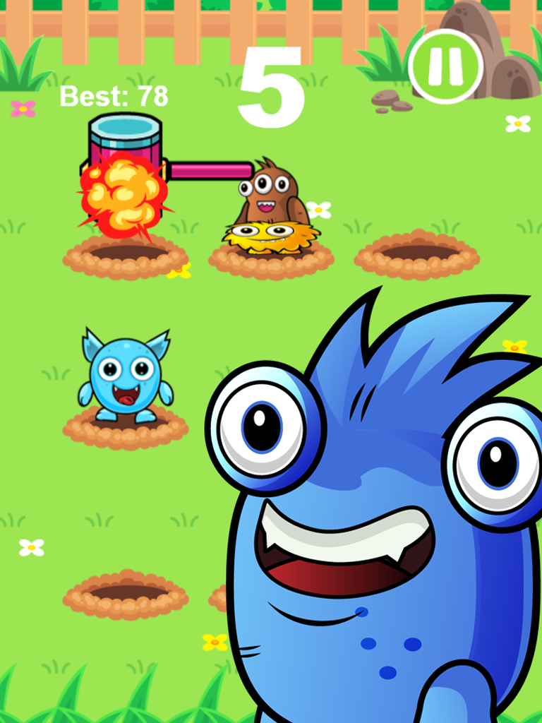 Whack An Alien Mole Invader - Smash The Cute Miner Invaders From Mars!