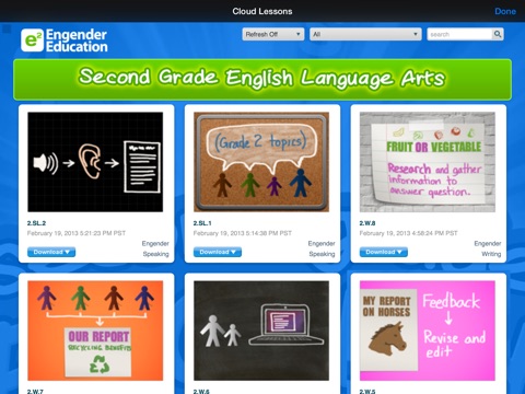 English Second Grade - Common Core Curriculum Builder and Lesson Designer for Teachers and Parents screenshot 2