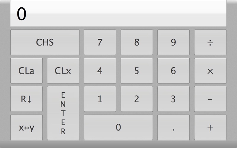 full screen rpn calculator iphone screenshot 2