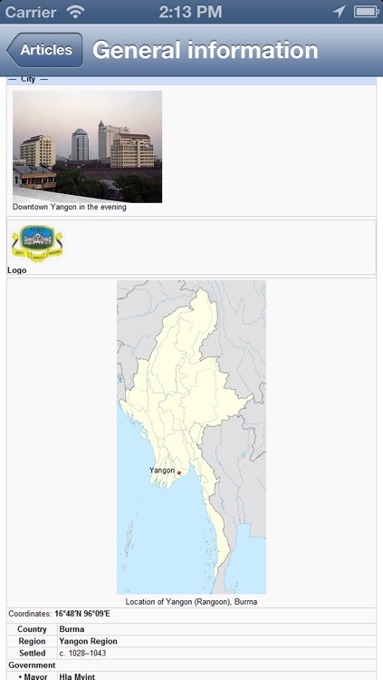 Yangon, Burma (Myanmar) Map - PLACE STARS screenshot-4