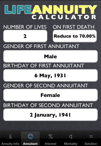 Life Annuity Calculator screenshot 2