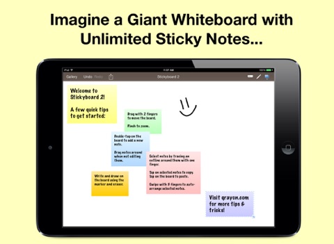 Stickyboard 2 iPad app afbeelding 1
