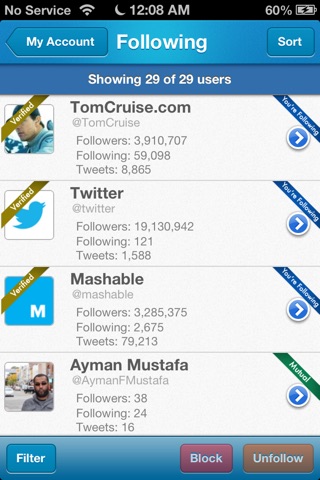 My Account Manager For Twitter screenshot 2