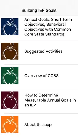 Game screenshot IEP Goals & Objectives w Common Core Standards II mod apk