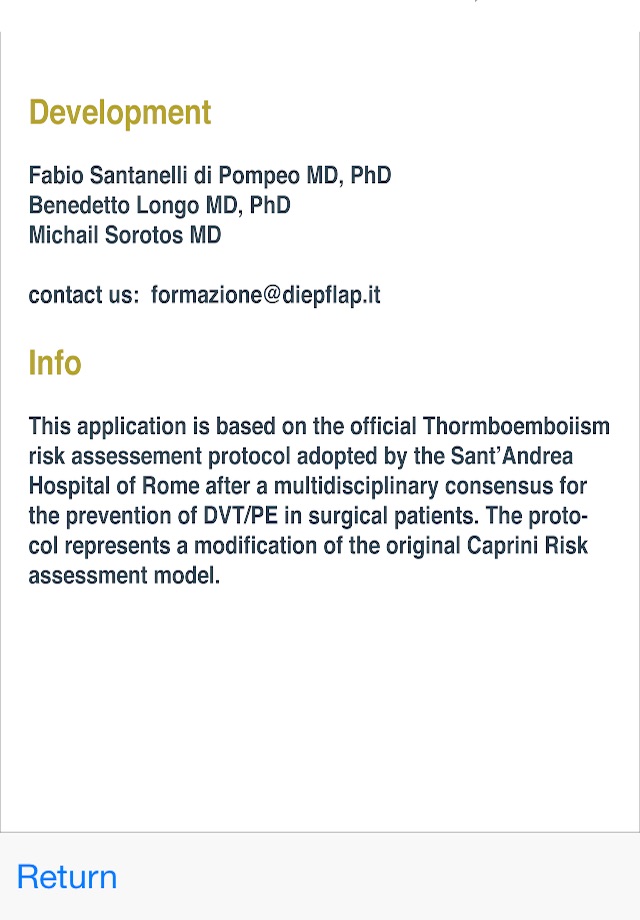 Thromboembolism Risk screenshot 3