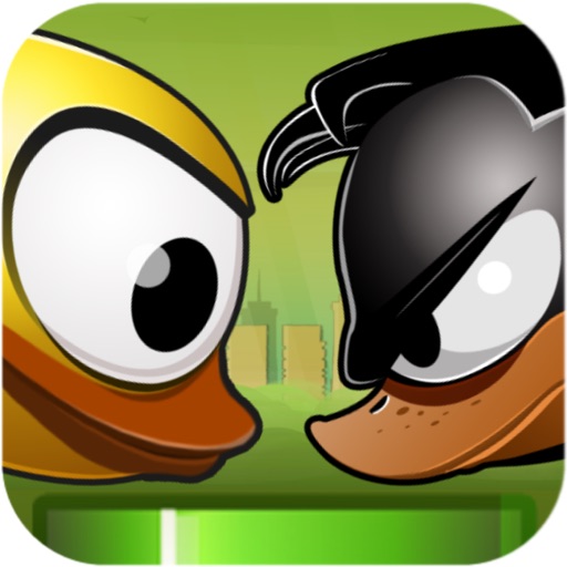 Flappy Quacky : A Flying Bird Game - Tilt and Shift to Live Icon