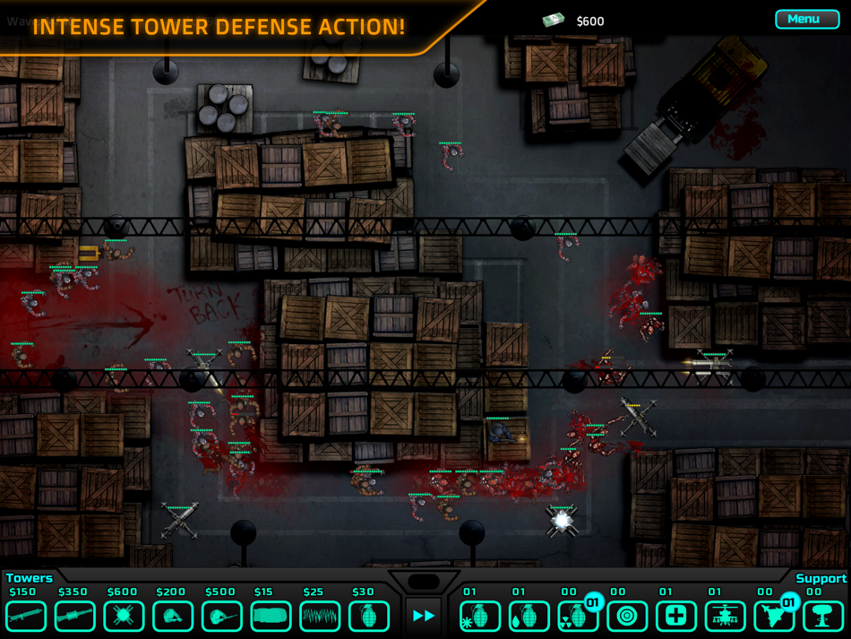 #3. SAS: Zombie Assault TD HD (iOS) di: Ninja Kiwi