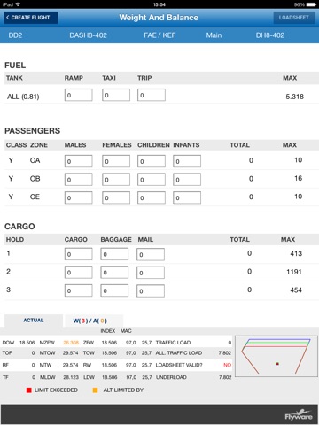 Powerloader Weight and Balance screenshot 2