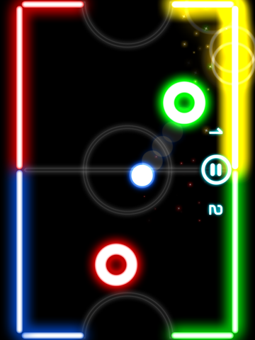 Screenshot #1 for Glow Hockey 2 HD FREE