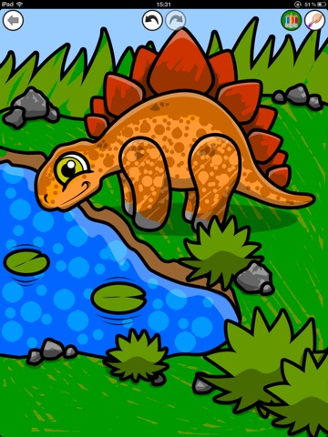 Coloring Board HD - Coloring for kids - Dinosaurs screenshot 3