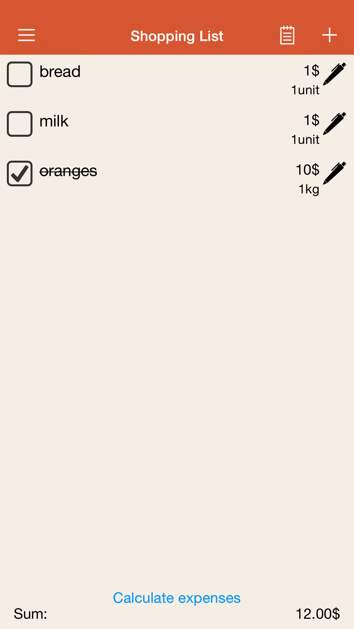 finCounter - shopping list with expenses control screenshot 4