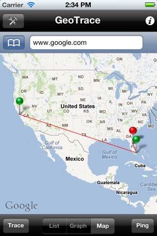 GeoTrace - Professional Trace Route, Ping Plotting, IP Location screenshot 3