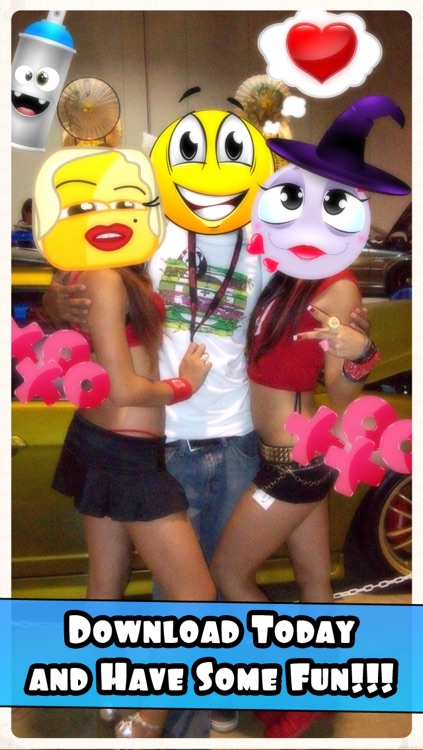 Emoticon Photo Booth - A Funny Pictures Editor with Emoji and Cartoon Stickers screenshot-4