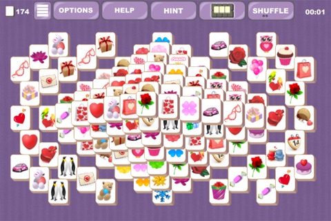 Valentine's Mahjong Tiles screenshot 2