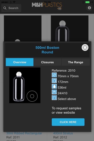 M&H Product Selector screenshot 2